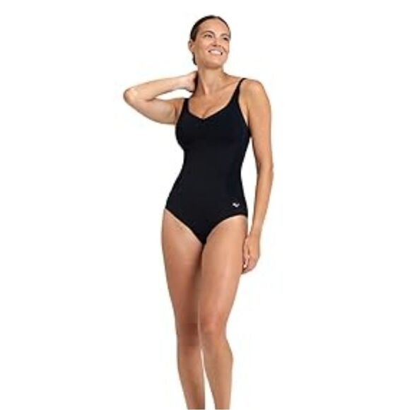 Speedo black one piece swim suit 8 - Picture 1 of 8